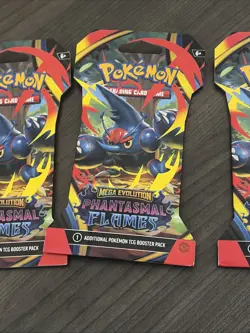 Pokemon Phantasmal Flames Booster Packs - FACTORY SEALED 3 Packs - Image 5