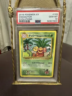 2016 POKEMON XY EVOLUTIONS #109 EXEGGUTOR PSA 10 - Image 1