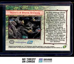 2000 Pokemon Topps The Moovie Foil There's A Storm Brewing #8 - Image 2