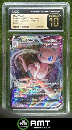 Mew VMAX CGC Pristine 10 2022 Pokemon Sword Shield VSTAR Universe Holo Japanese - Image 1