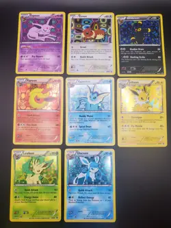 Pokemon TCG Eeveelutions Promo Set BW87-94 Holo - Leafeon Damaged - Image 1