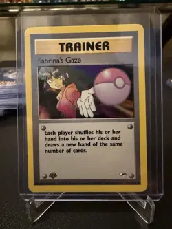 2000 Pokemon 1st Edition Gym Heroes Sabrina’s Gaze | Pack Fresh - Image 1