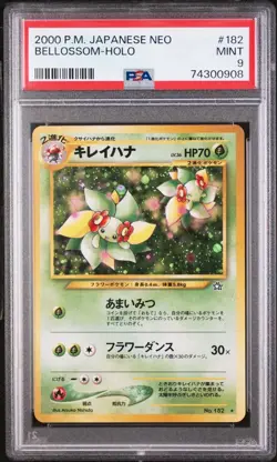 2000 Pokemon Japanese Neo Bellossom | PSA 9 - Image 1