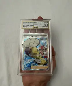 2022 BRILLIANT STARS SWSH STRIKE STYLE MUSTARD POKEMON AGS 9.5 MINT+ - Image 5