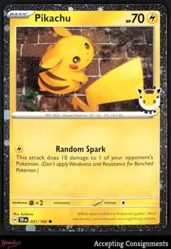 2026 Pokemon Day Scarlet & Violet Temporal Forces #051 Pikachu STAMPED PROMO - Image 1