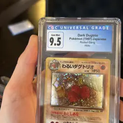 CGC 9.5 Dark Dugtrio Rocket Gang Japanese Pokemon 1997 Holo Gem Mint! RARE - Image 2