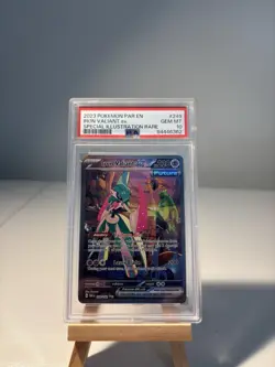 Pokemon Iron Valiant ex 249/182 SV04 Paradox Rift Special Illustration PSA 10 - Image 1