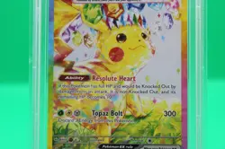 2024 POKEMON SSP EN-SURGING SPARKS SPECIAL ILLUSTRATION RARE PIKACHU EX PSA 10 - Image 4