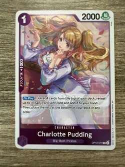 Charlotte Pudding OP12-071 - One Piece TCG: Legacy of the Master - Rare English - Image 1