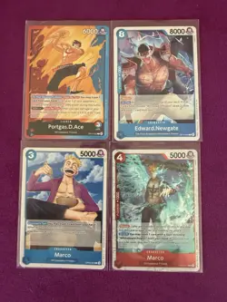 One Piece Red And Blue Ace 50 Card Deck Beginner Ready To Play - Image 3