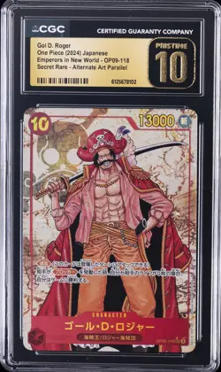 2024 ONE PIECE JPN EMPERORS IN THE NEW WORLD SR AA GOL D. ROGER CGC 10 PRISTINE - Image 1