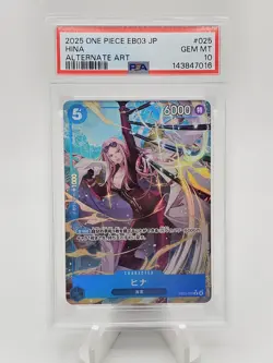 2025 One Piece JP EB03 Hina Alternate Art PSA 10 - Image 1