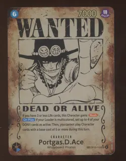 One Piece TCG Portgas.D.Ace (Wanted Poster) OP13-119 SEC ENGLISH - Image 1