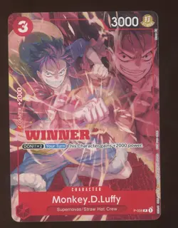 2025 One Piece Tournament Winner Pack Vol. 1 Monkey D Luffy Promo #P-006 - Image 1