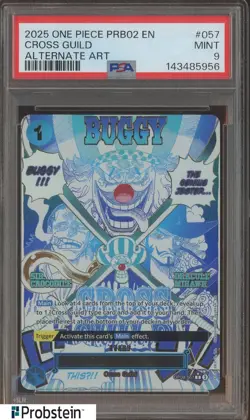 2025 One Piece PRB02 EN Alternate Art #057 Cross Guild PSA 9 MINT - Image 1