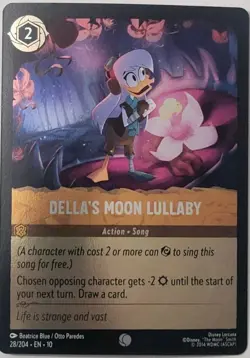 Official Disney Lorcana Della's Moon Lullaby 28/204 Whispers in the Well Foil - Image 1