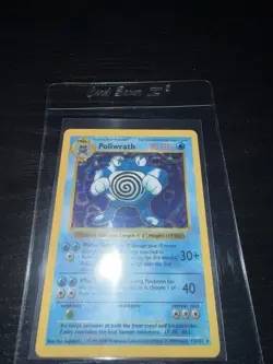 Pokemon Poliwrath Base Set Shadowless 13/102 Holo Rare 90 HP Card 1999 - Image 1