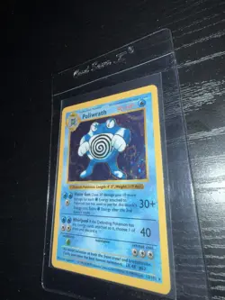 Pokemon Poliwrath Base Set Shadowless 13/102 Holo Rare 90 HP Card 1999 - Image 2