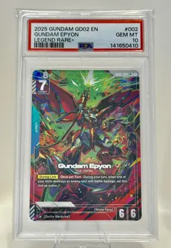 PSA 10 2025 Gundam Epyon LR+ Gundam Card Game Dual Impact GD02-002 English - Image 3