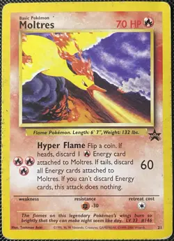 Moltres 21/53 Wotc Black Star Promo Regular - Pokemon Card - Image 1