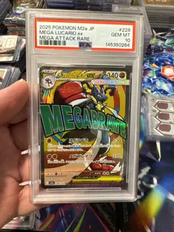 PSA 10 Pokemon Card Japanese MEGA LUCARIO ex 228/193 MA MEGA Dream ex M2a - Image 1