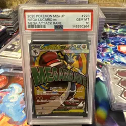 PSA 10 Pokemon Card Japanese MEGA LUCARIO ex 228/193 MA MEGA Dream ex M2a - Image 2