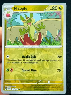 Flapple 139/191 Reverse holo - MP - LP - Pokemon TCG Card - Image 1