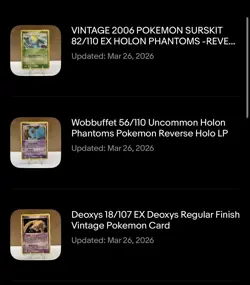Pokemon Vintage Card Lot Mantine Grovyle Psyduck Reverse Holo Stamped 2006 Sets - Image 4