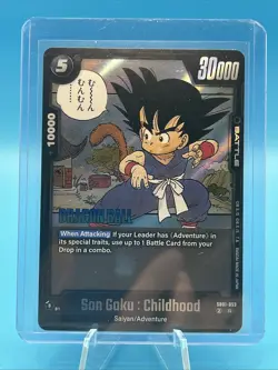Son Goku : Childhood SB01-053 R Dragon Ball Super Card Game Fusion World - Image 1