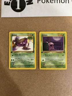 Grimer 1st Edition Pokemon Card Lot Vintage WOTC - Image 1
