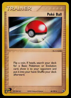Pokemon Card - Poke Ball Ruby and Sapphire 86/109 Uncommon Reverse Holo - Image 1