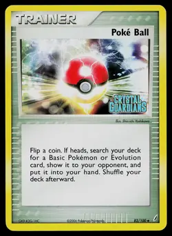 Pokemon Card - Poke Ball Crystal Guardians 82/100 Uncommon Reverse Holo Stamped - Image 1