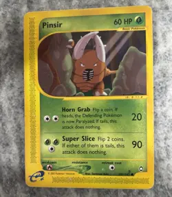 Pokemon Aquapolis Pinsir Uncommon Regular 60 HP Card 101/147 English - Image 1