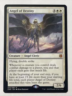 Zendikar Rising Angel of Destiny Card Regular, 002/280 - Image 1