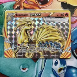 Pokemon TCG Ninetales Evolutions Ultra Rare Card Break 16/108 XY NM/M Condition - Image 1