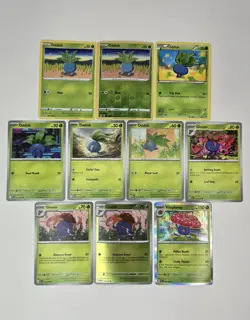 Pokemon Card Lot Of 10 Various Oddish Gloom Vileplume Reverse Holo Rare - Image 1