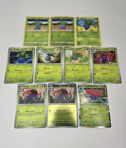 Pokemon Card Lot Of 10 Various Oddish Gloom Vileplume Reverse Holo Rare - Image 2