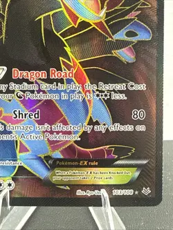 Pokemon Hydreigon EX Full Art Ultra Rare Holo Card Roaring Skies 103/108 - Image 5