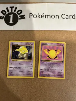 Drowzee 1st Edition + Drowzee Shadowless Pokemon Card Lot Vintage WOTC - Image 1