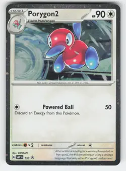 Porygon2 - (Cosmos Holo) 138 NM SVP SV: Scarlet & Violet Promo Cards - Image 1