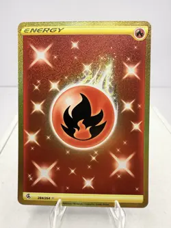 Pokemon TCG Fire Energy Fusion Strike Holo Card 284/264 - Image 1