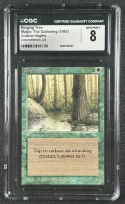 SINGING TREE CGC 8 1993 MAGIC: THE GATHERING MTG ARABIAN NIGHTS #NNO 8043 - Image 1