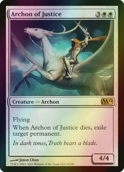 MTG Archon of Justice Foil ** Magic 2012 ** English (NM) - Image 1
