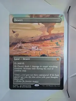 Desert (Borderless) M37 - MTG - Outlaws of Thunder Junction Special Guests (SPG) - Image 1