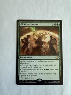 Glorious Sunrise - VOW - MTG Commander -Very Good - small nick on right side top - Image 1