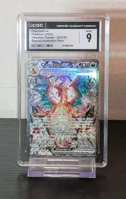 Charizard EX🔥223/197 CGC 9 Obsidian Flames🔥 (SIR) Pokemon (Freshly Graded) - Image 2