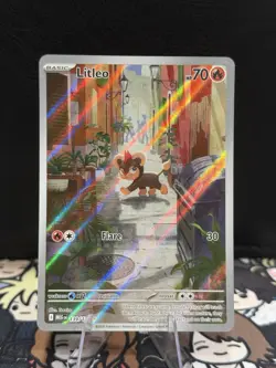 Pokemon TCG: ME01 Mega Evolution - Litleo IR 139/132 - NM+ - Image 1