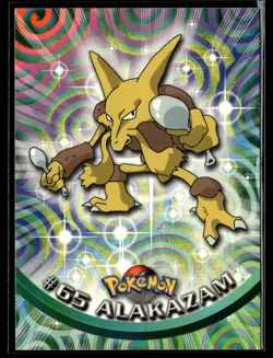 #65 alakazam Pokemon 1999 Topps TV Blue Logo - Image 1