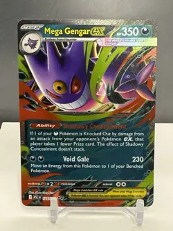Mega Gengar EX 125/217 Double Rare Pokemon Ascended Heroes TCG - Image 1