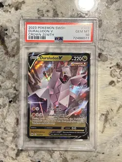 Pokemon Crown Zenith Duraludon V #103 PSA 10 *071 - Image 1